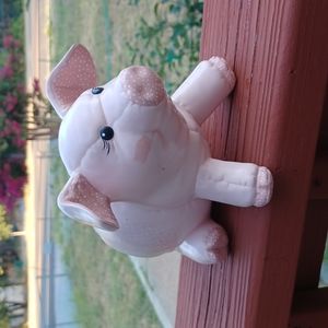 💗Vintage Kimball mold stuffed looking ceramic Pig